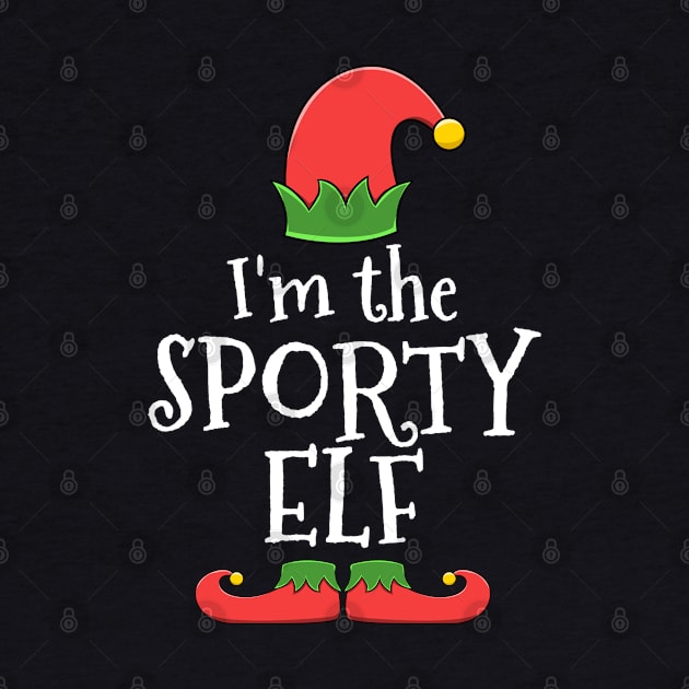 Sporty Elf for Matching Family Christmas Group by jkshirts